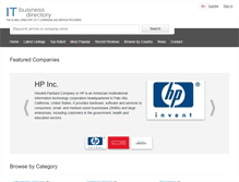 Tablet Screenshot of itbusinessdirectory.com